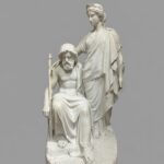 Scultura Giove e Giunone in marmo di Carrara