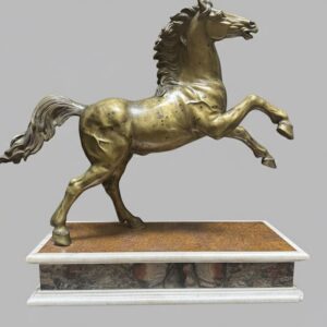 Cavallo in bronzo dorato Italia XIX secolo