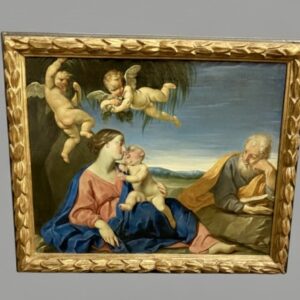 Dipinto Sacra Famiglia inizio XVII secolo Roma