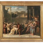 Bozzetto olio su tela Vincenzo Camuccini